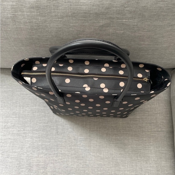 Kate Spade ♠️ Large Leather Dot Tote - Picture 3 of 12